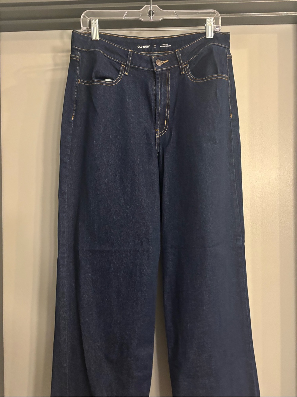 Old Navy Dark Blue Wide Leg Jeans TALL